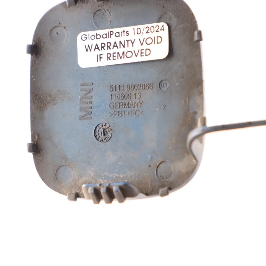 Front Bumper Cover Flap Towing Eye True Blue Metallic - B14 to Mini R60 R61 with Part number 9802066 Mini R60 R61 Front Bumper Cover Flap Towing Eye True Blue Metallic - B14 - SKU 9802066-TBM - Part number 9802066