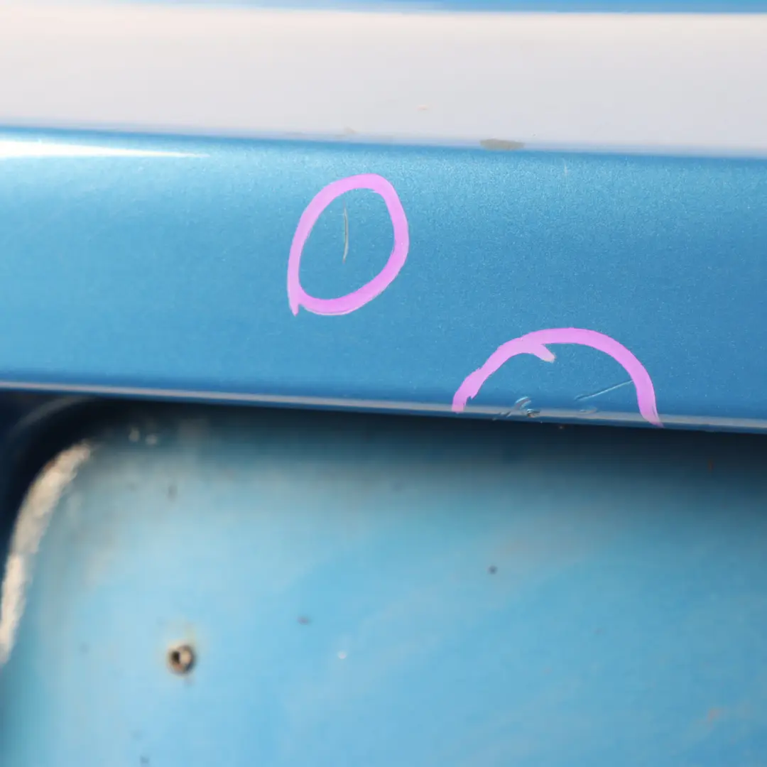 Bumper Cooper S PDC True Blue Metallic - B14 to Mini Countryman R60 Rear with Part number 9806647 Mini Countryman R60 Rear Bumper Cooper S PDC True Blue Metallic - B14 - SKU 9806647-TBM1 - Part number 9806647