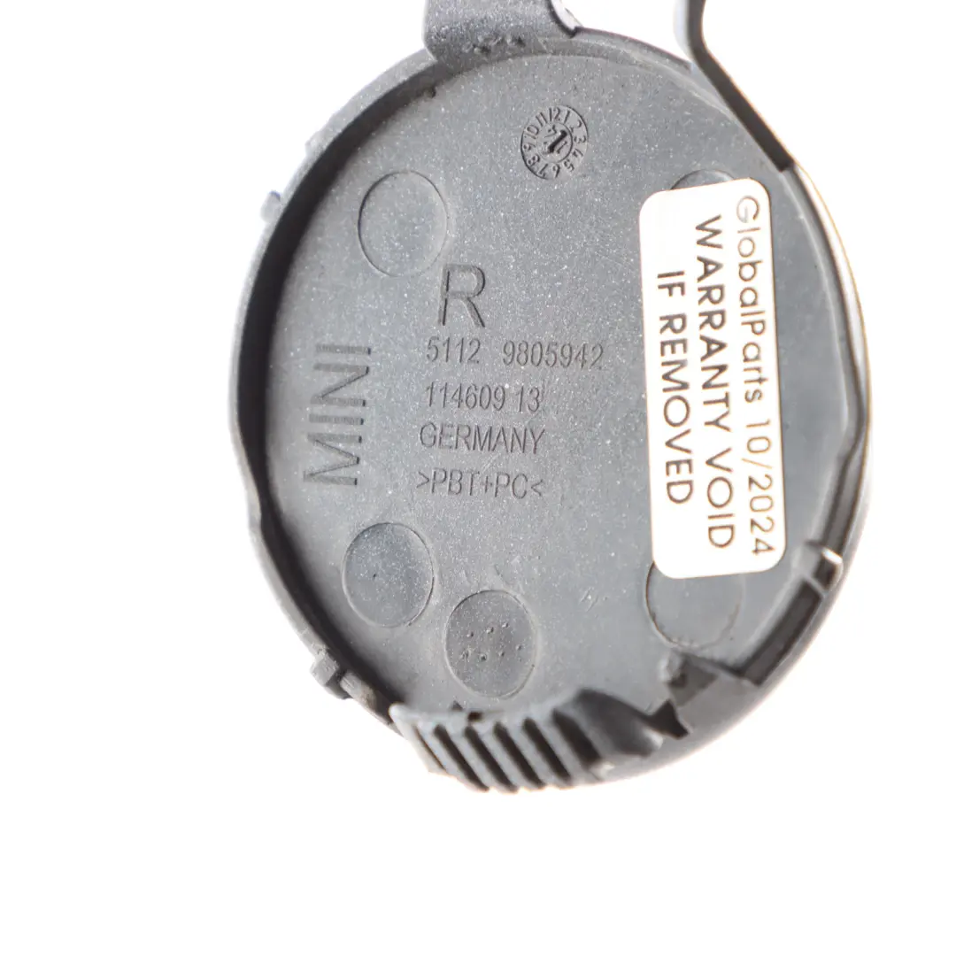 Parachoques trasero Cubierta remolque Gancho ojo derecho Luz Blanco B15 para Mini R60 con número de pieza 9806650 Mini R60 Parachoques trasero Cubierta remolque Gancho ojo derecho Luz Blanco B15 - SKU 9806650-LW - Número de pieza 9806650