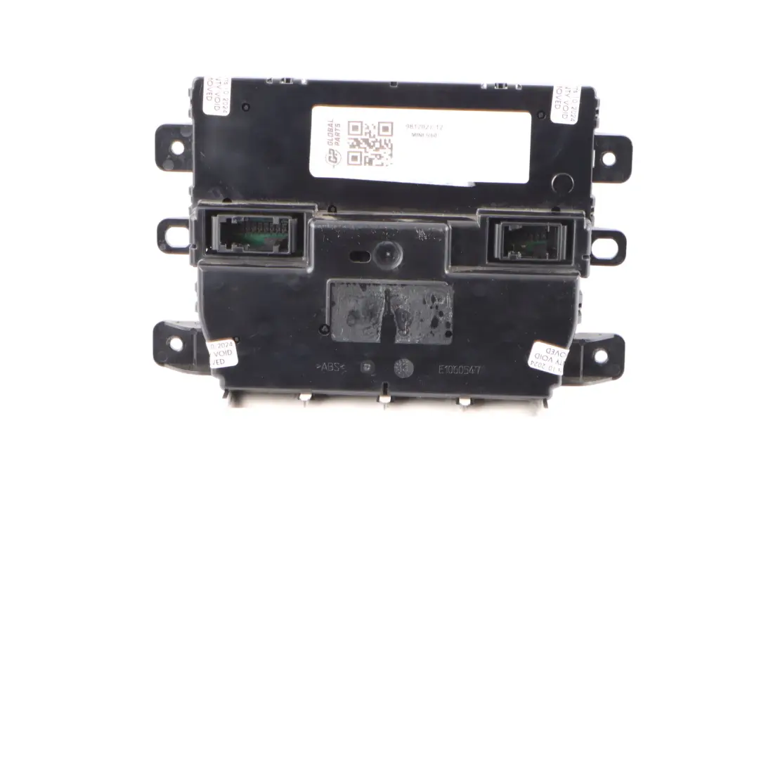 Klima Automatik Heizungssteuergerät Schalter für Mini Cooper R60 R61 mit Teilenummer 9812027 Mini Cooper R60 R61 Klima Automatik Heizungssteuergerät Schalter - SKU 9812027-12 - Teilenummer 9812027