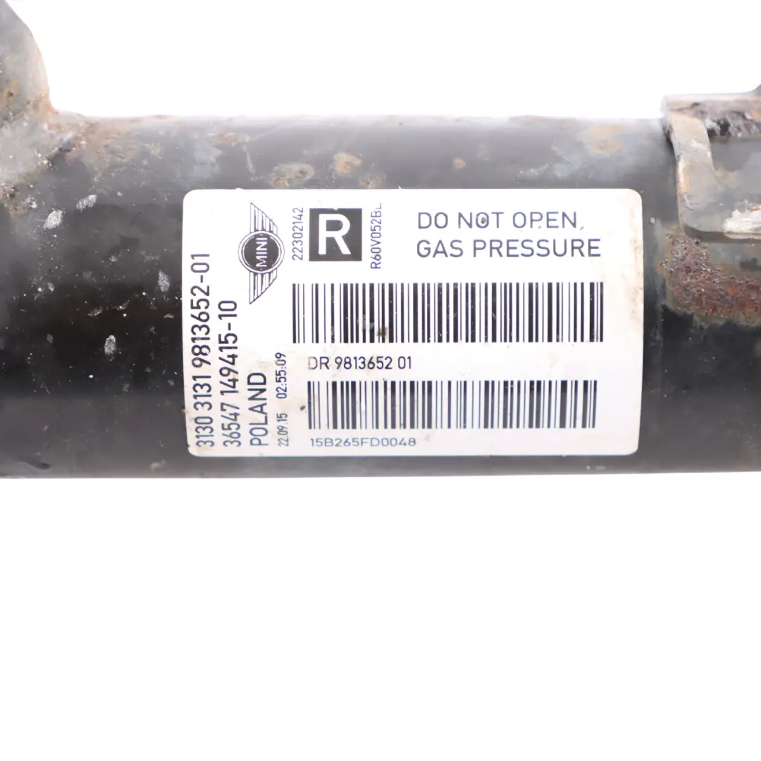 Eje Delantero Muelle Puntal Suspensión Amortiguador Derecho para Mini R60 N16 con número de pieza 9813652 Mini R60 N16 Eje Delantero Muelle Puntal Suspensión Amortiguador Derecho - SKU 9813652 - Número de pieza 9813652