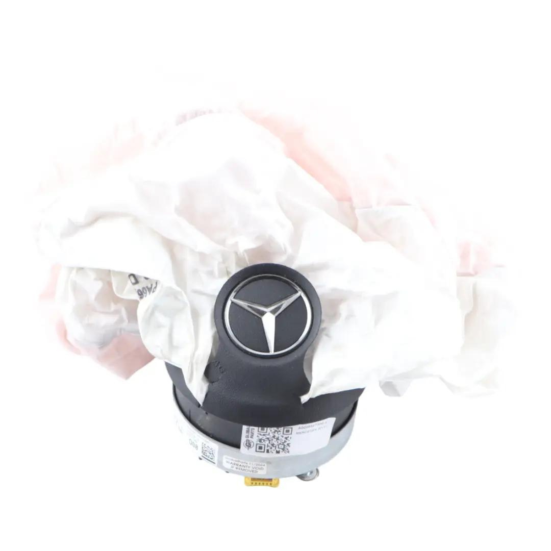 Steering Wheel Air Module Driver Side Black DAMAGED to Mercedes W177 with Part number A0008607300 Mercedes W177 Steering Wheel Air Module Driver Side Black DAMAGED - SKU A0008607300-1 - Part number A0008607300