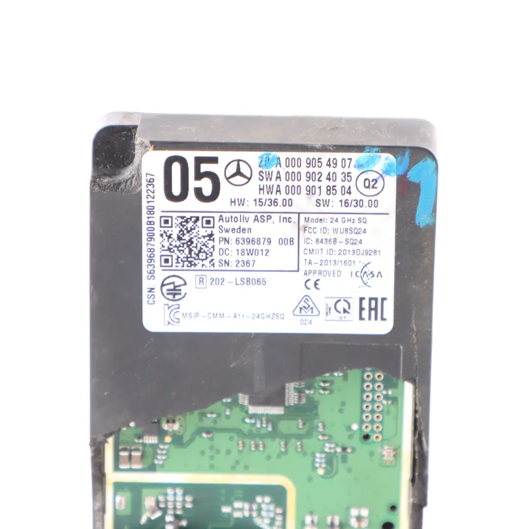  Module Mercedes C253 C292 X253 GLC220D Front Radar Sensor Module - SKU A0009054907-1 - Part number A0009054907