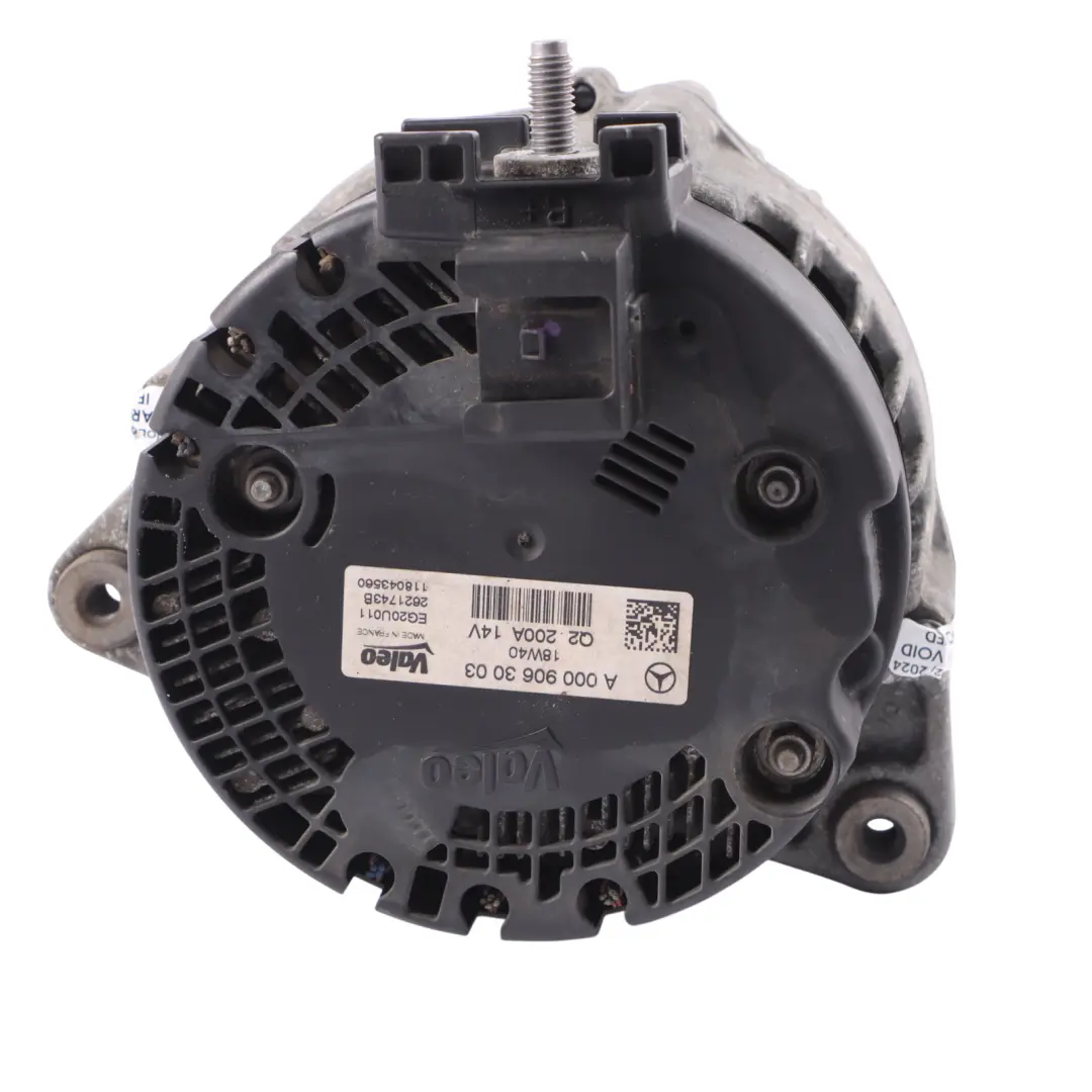 Alternador Generador 200A 14V para Mercedes W213 con número de pieza A0009063003 Mercedes W213 Alternador Generador 200A 14V - SKU A0009063003 - Número de pieza A0009063003