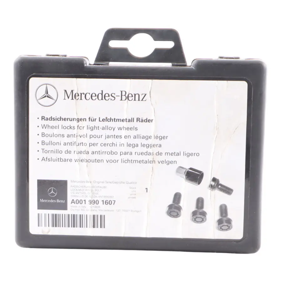  Security Bolts Mercedes W176 W204 W205 Wheel Bolt Rear Front Set - SKU A0019901607-3 - Part number A0019901607