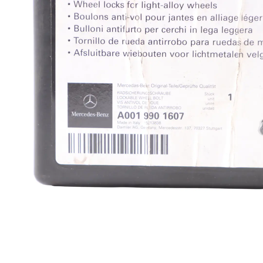  Bulloni sicurezza Mercedes W176 W204 W205 Bullone ruota posteriore anteriore Set - SKU A0019901607-3 - Numero di parte A0019901607