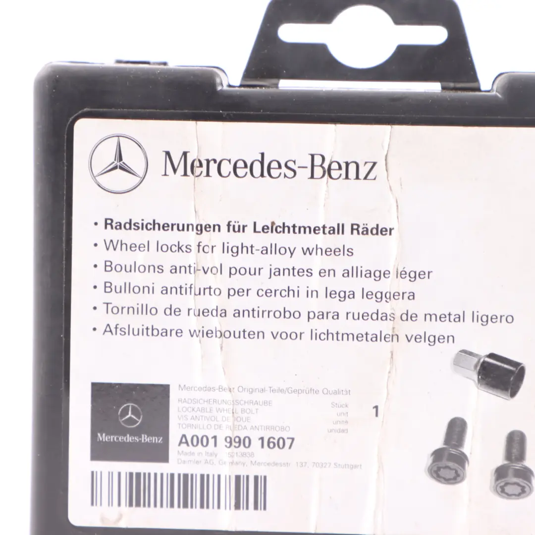  Security Bolts Mercedes W176 W204 W205 Wheel Bolt Rear Front Set - SKU A0019901607-3 - Part number A0019901607