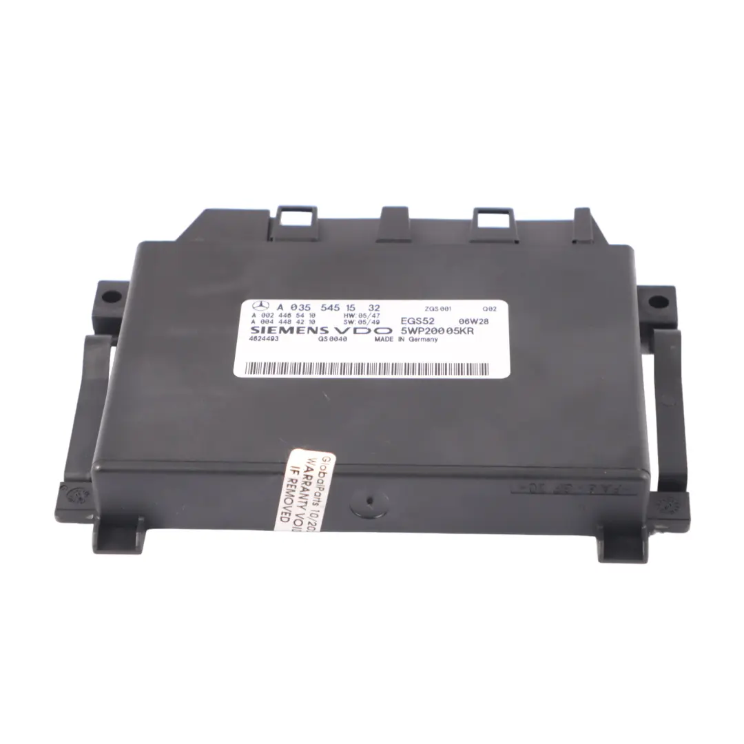 Mercedes W211 Módulo caja cambios Unidad control transmisión - SKU A0355451532 - Número de pieza A0355451532