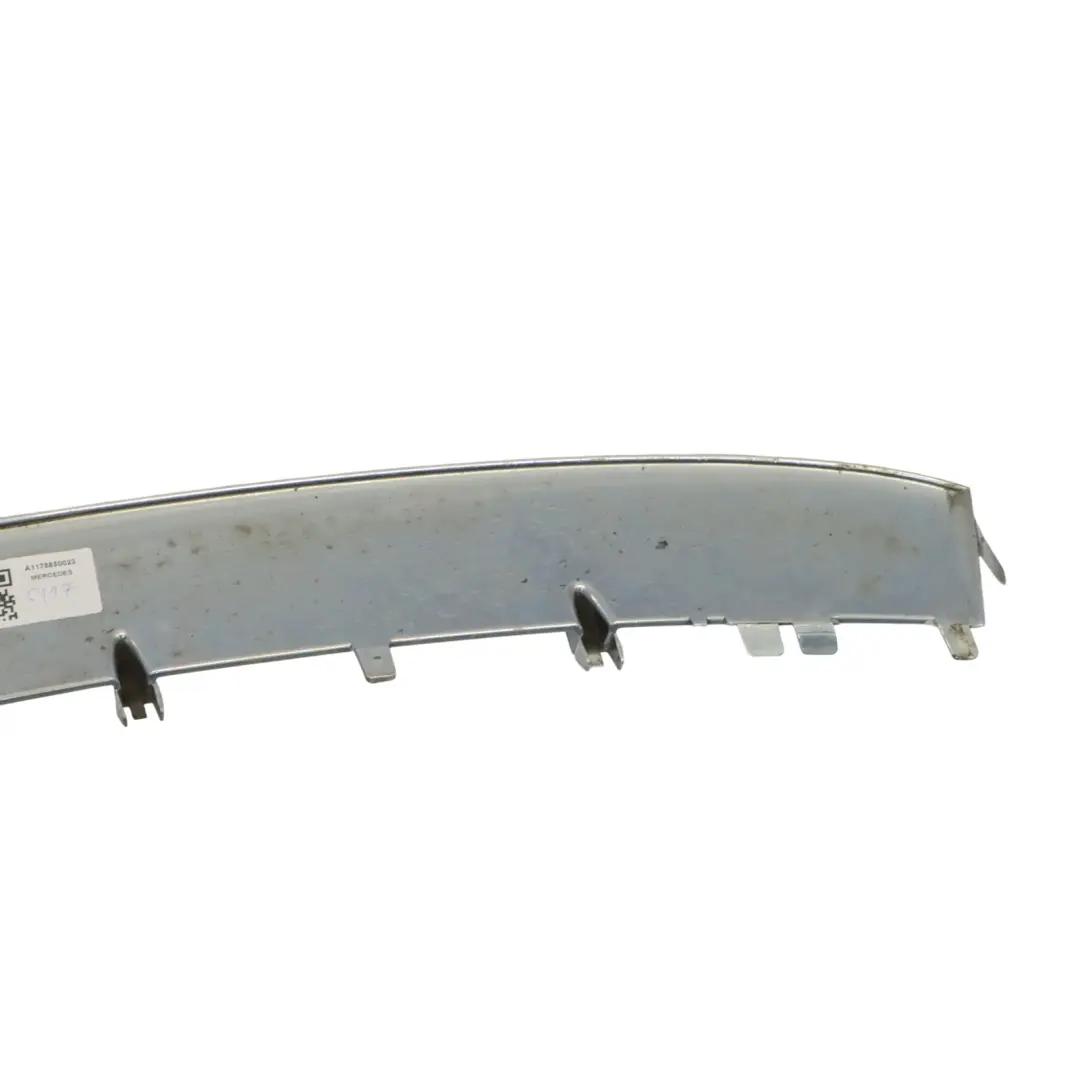 Mercedes C117 Hintere Stoßstange Untere Verkleidung Abdeckung Chrom - SKU A1178850023 - Teilenummer A1178850023