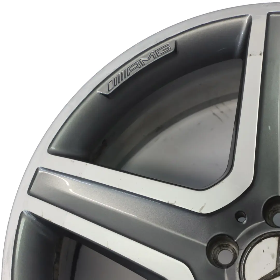 Alloy Rim AMG Grey 19" 8J ET:43,5 5-Spoke to Mercedes GLA X156 Wheel with Part number A1564010600 Mercedes GLA X156 Wheel Alloy Rim AMG Grey 19" 8J ET:43,5 5-Spoke - SKU A1564010600-7 - Part number A1564010600