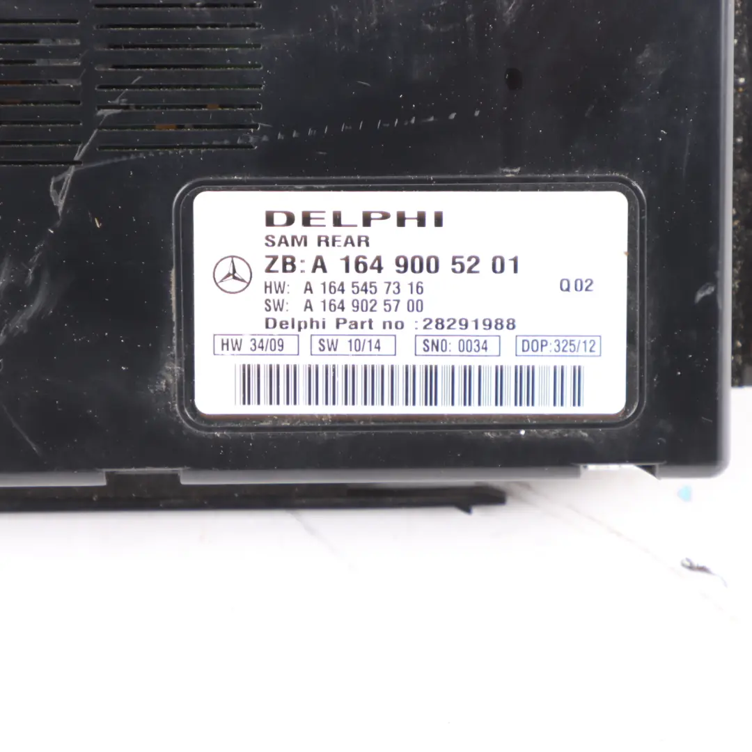 SAM Unit Rear Control Module to Mercedes V251 with Part number A1649005201 Mercedes V251 SAM Unit Rear Control Module - SKU A1649005201 - Part number A1649005201