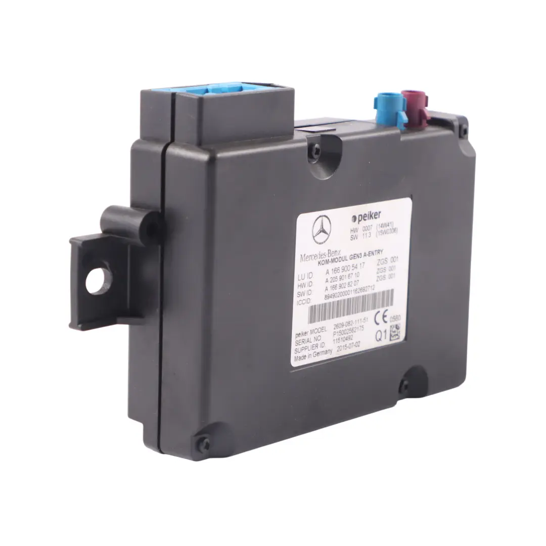 Mercedes X117 Communication Unité module contrôle télématique ECU - SKU A1669005417 - Numéro de pièce A1669005417