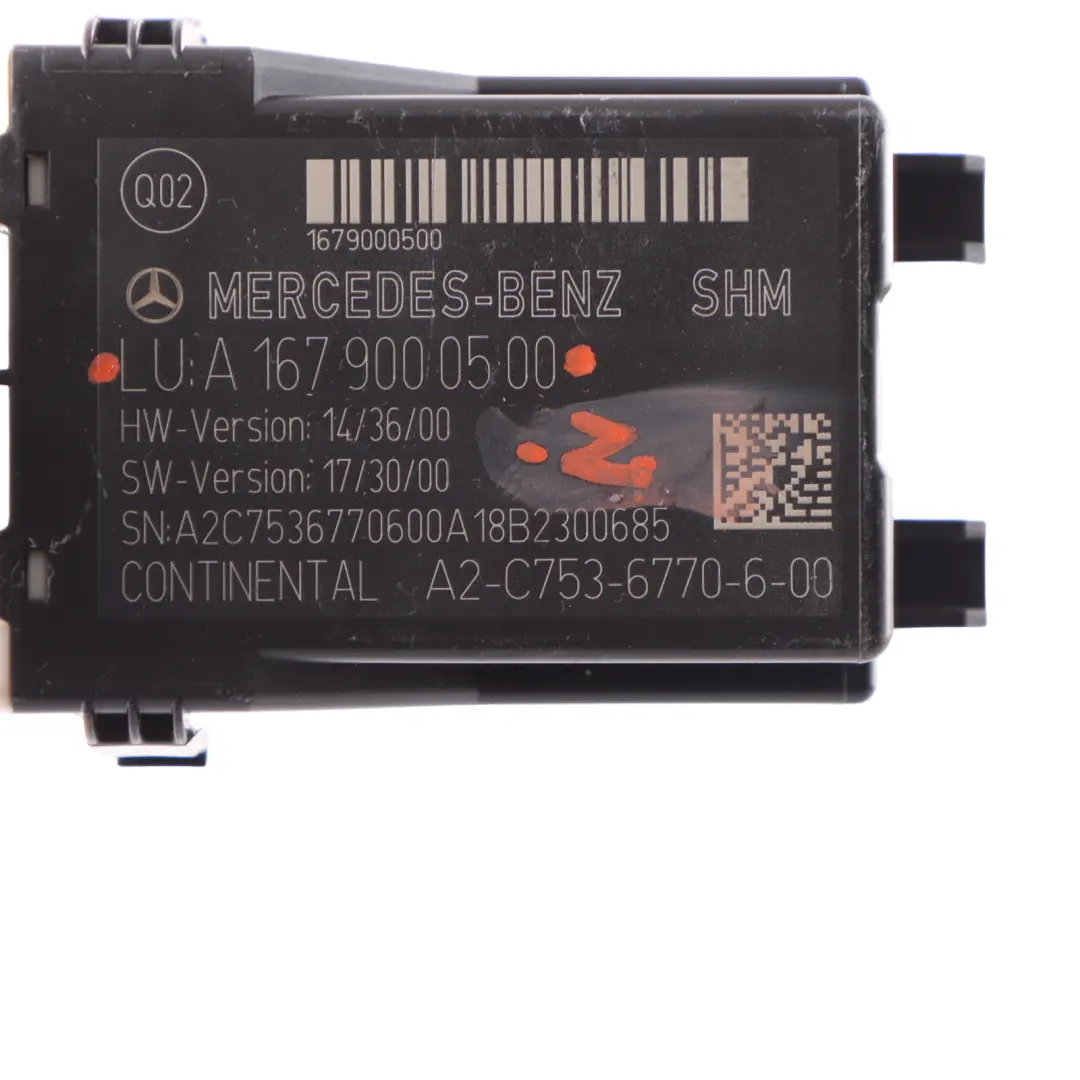 Driver's Seat Heating Control Unit Module ECU to Mercedes W177 W247 with Part number A1679000500 Mercedes W177 W247 Driver's Seat Heating Control Unit Module ECU - SKU A1679000500 - Part number A1679000500