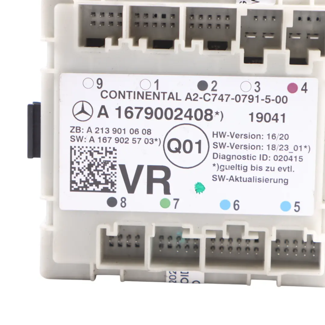 W907 Front Right O/S Door Control Unit Module to Mercedes with Part number A1679002408 Mercedes W907 Front Right O/S Door Control Unit Module - SKU A1679002408 - Part number A1679002408