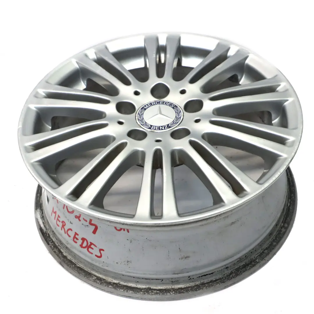 Alloy Wheel Rim 16" ET:46 6J to Mercedes W169 Silver with Part number A1694012102 Mercedes W169 Silver Alloy Wheel Rim 16" ET:46 6J - SKU A1694012102-4 - Part number A1694012102