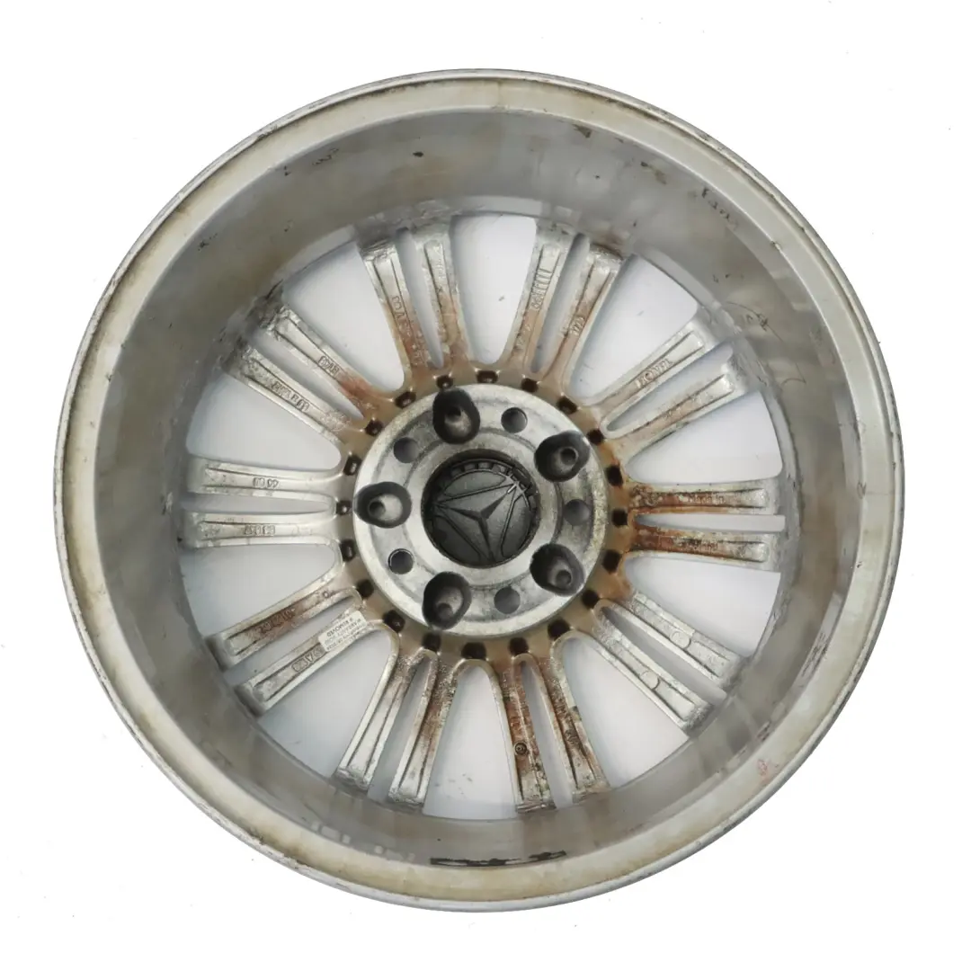 Alloy Wheel Rim 16" ET:46 6J to Mercedes W169 Silver with Part number A1694012102 Mercedes W169 Silver Alloy Wheel Rim 16" ET:46 6J - SKU A1694012102-4 - Part number A1694012102