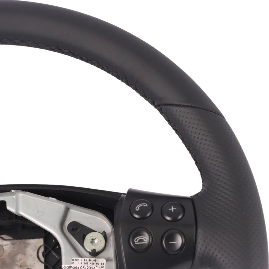 NUOVO Volante in pelle con filettature nere per Mercedes W169 con numero di parte A1694600203 Mercedes W169 NUOVO Volante in pelle con filettature nere - SKU A1694600203-2 - Numero di parte A1694600203