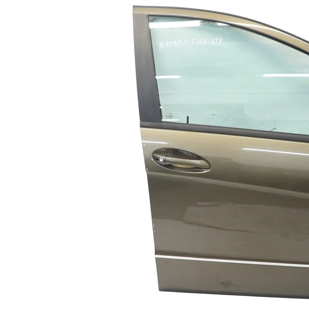 Door Front Right O/S Steppe Brown Metallic - 490 to Mercedes W169 with Part number A1697202205 Mercedes W169 Door Front Right O/S Steppe Brown Metallic - 490 - SKU A1697202205-STE - Part number A1697202205