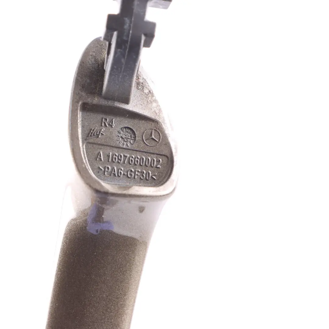 Door Handle Mercedes W169 W245 Rear Right O/S Grab Steppe Brown Metallic - 490 to with Part number A1697660002 Door Handle Mercedes W169 W245 Rear Right O/S Grab Steppe Brown Metallic - 490 - SKU A1697660002-STE1 - Part number A1697660002