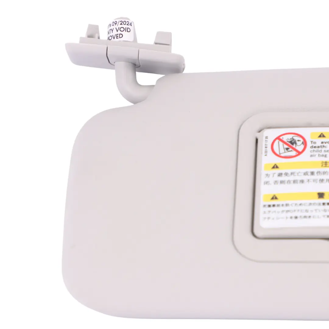  Parasol Mercedes W169 W245 Tapa Izquierda Panel Gris - SKU A1698100110-3 - Número de pieza A1698100110