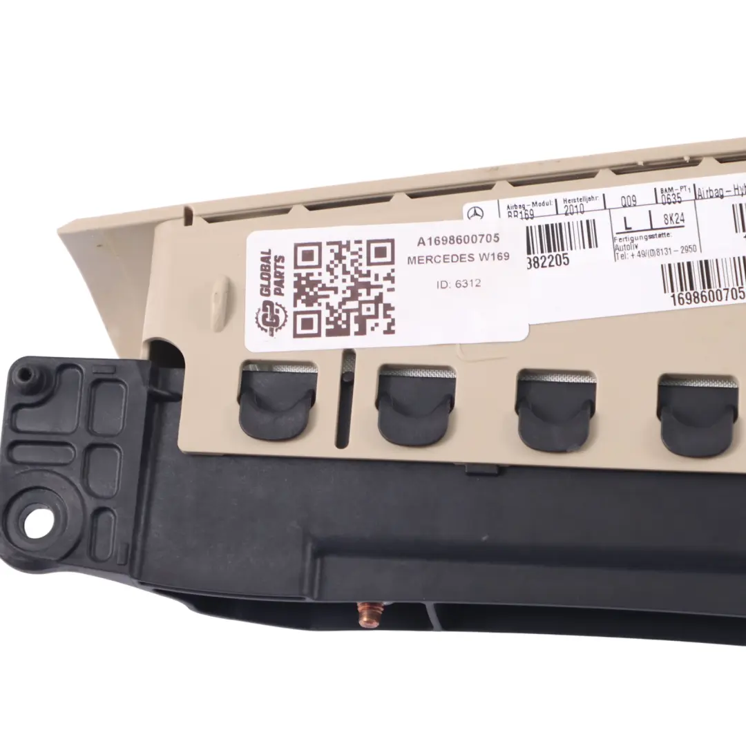 Pillar Column Air Module Unit Left N/S to Mercedes W169 Rear C with Part number A1698600705 Mercedes W169 Rear C Pillar Column Air Module Unit Left N/S - SKU A1698600705 - Part number A1698600705