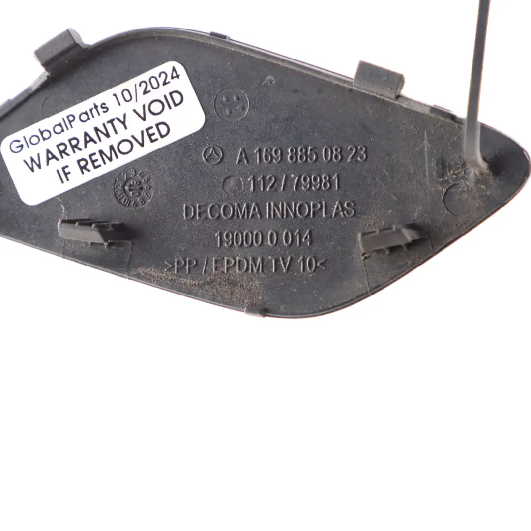 Front Bumper Tow Eye Hook Cover Cap Steppe Brown Metallic - 490 to Mercedes W169 with Part number A1698850823 Mercedes W169 Front Bumper Tow Eye Hook Cover Cap Steppe Brown Metallic - 490 - SKU A1698850823-STE - Part number A1698850823