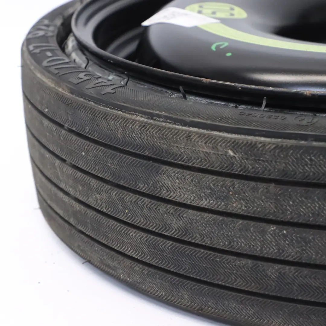 Ruota scorta acciaio R17 4,5J ET:12 Pneumatico 145/70 per Mercedes R171 con numero di parte A1714000202 Mercedes R171 Ruota scorta acciaio R17 4,5J ET:12 Pneumatico 145/70 - SKU A1714000202-3 - Numero di parte A1714000202