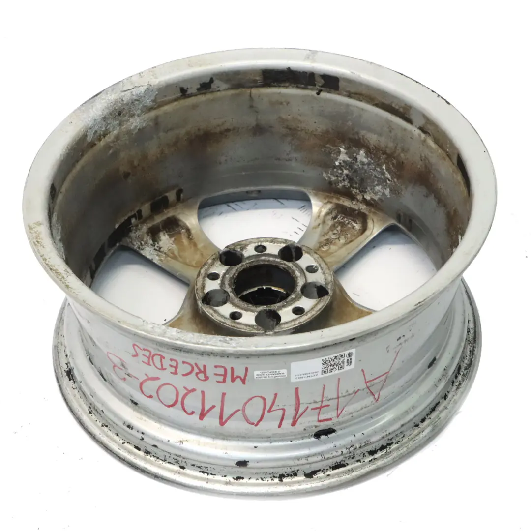 Cerchio in lega Grigio 17" 7,5J ET:36 a 5 razze per Mercedes SLK R171 con numero di parte A1714011202 Mercedes SLK R171 Cerchio in lega Grigio 17" 7,5J ET:36 a 5 razze - SKU A1714011202-3 - Numero di parte A1714011202