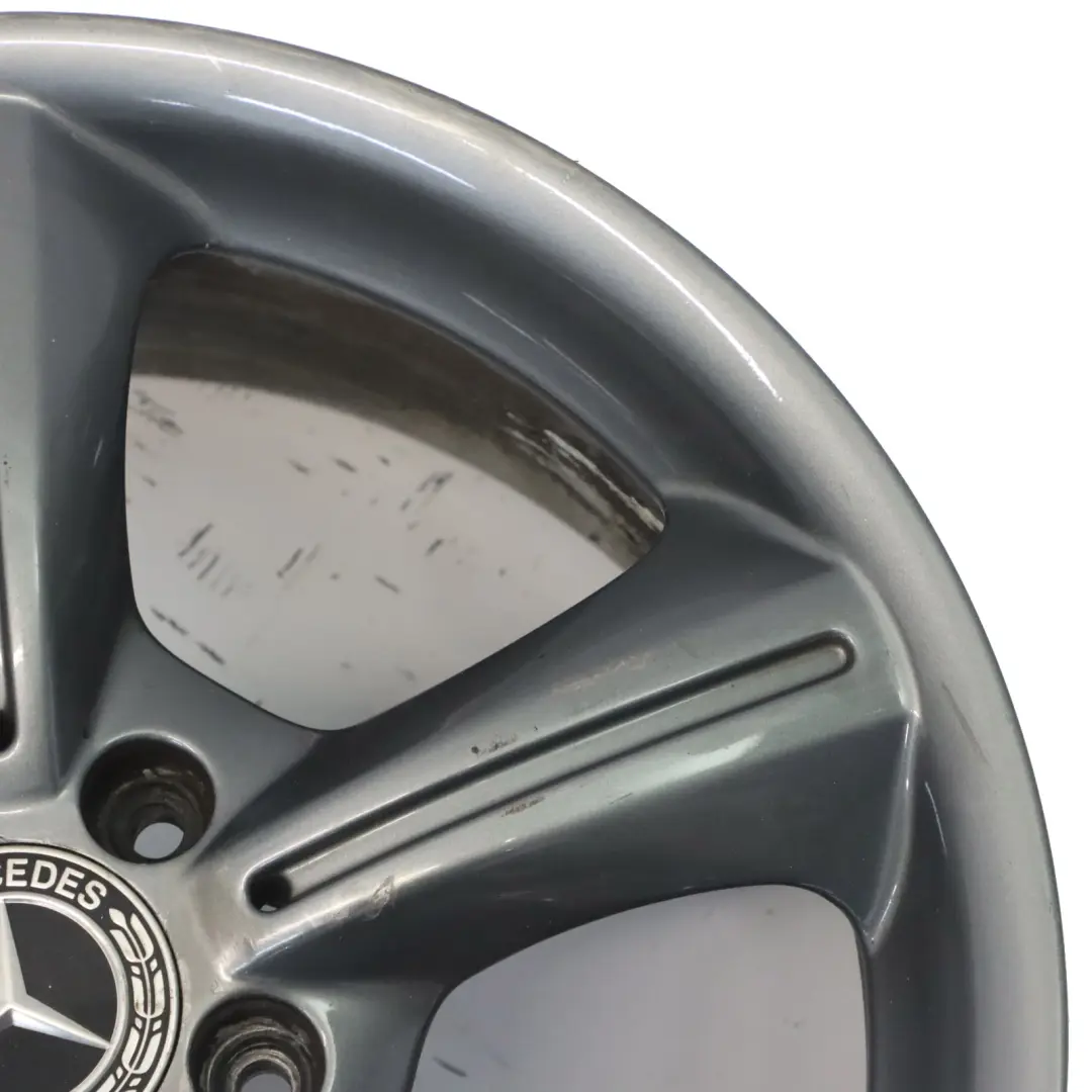Leichtmetallfelge Grau 17" 7,5J ET:36 5-Speichen für Mercedes SLK R171 mit Teilenummer A1714011202 Mercedes SLK R171 Leichtmetallfelge Grau 17" 7,5J ET:36 5-Speichen - SKU A1714011202-3 - Teilenummer A1714011202