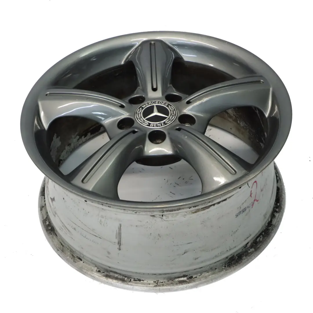 Leichtmetallfelge Grau 17" 7,5J ET:36 5-Speichen für Mercedes SLK R171 mit Teilenummer A1714011202 Mercedes SLK R171 Leichtmetallfelge Grau 17" 7,5J ET:36 5-Speichen - SKU A1714011202-3 - Teilenummer A1714011202