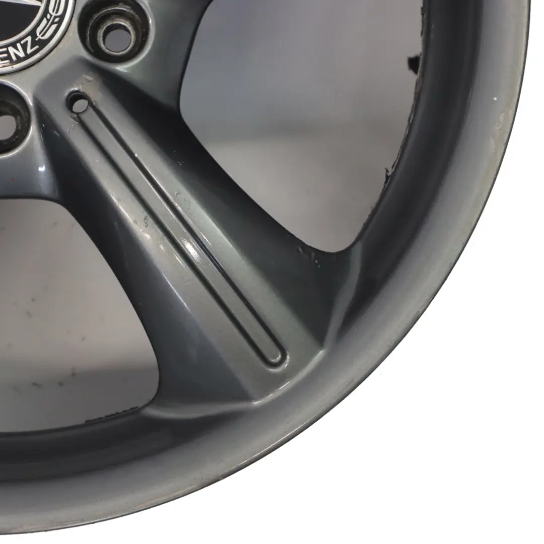 Leichtmetallfelge Grau 17" 7,5J ET:36 5-Speichen für Mercedes SLK R171 mit Teilenummer A1714011202 Mercedes SLK R171 Leichtmetallfelge Grau 17" 7,5J ET:36 5-Speichen - SKU A1714011202-4 - Teilenummer A1714011202