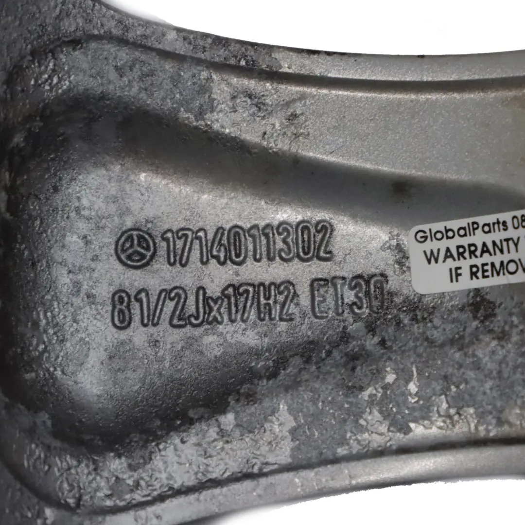 Leichtmetallfelge Hinten Grau 17" 8,5J ET:30 für Mercedes SLK R171 mit Teilenummer A1714011302 Mercedes SLK R171 Leichtmetallfelge Hinten Grau 17" 8,5J ET:30 - SKU A1714011302-1 - Teilenummer A1714011302