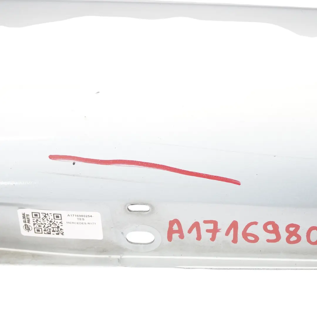 Mercedes R171 Faldón lateral de umbral de puerta derecho Tellurium Silver - 762 - SKU A1716980254-TES - Número de pieza A1716980254