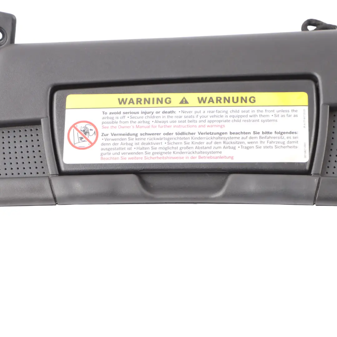 Mercedes SLK R171 Front Sun Visor Cover Left N/S Mirror Panel Black - SKU A1718100310-1 - Part number A1718100310