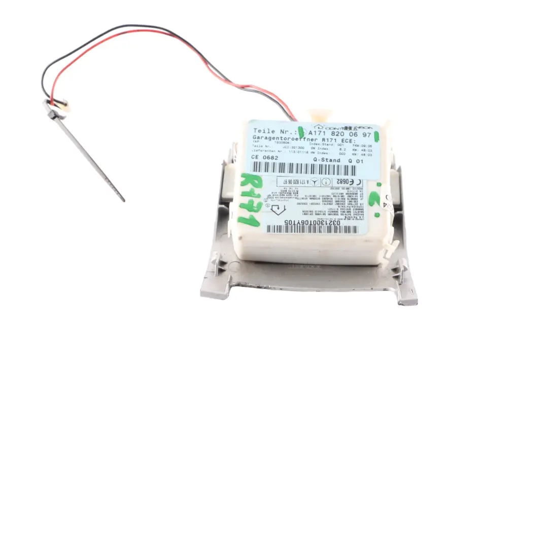Garage Door Opener Control Switch Button Panel to Mercedes R171 with Part number A1718200697 Mercedes R171 Garage Door Opener Control Switch Button Panel - SKU A1718200697 - Part number A1718200697