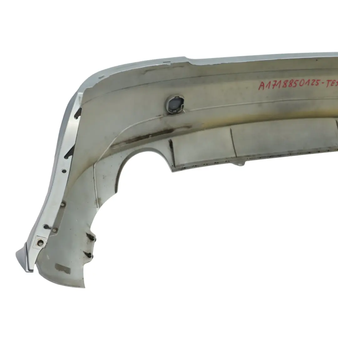 Bumper Trim Panel Covering Tellurium Silver Metallic 762 to Mercedes SLK R171 Rear with Part number A1718850125 Mercedes SLK R171 Rear Bumper Trim Panel Covering Tellurium Silver Metallic 762 - SKU A1718850125-TES - Part number A1718850125