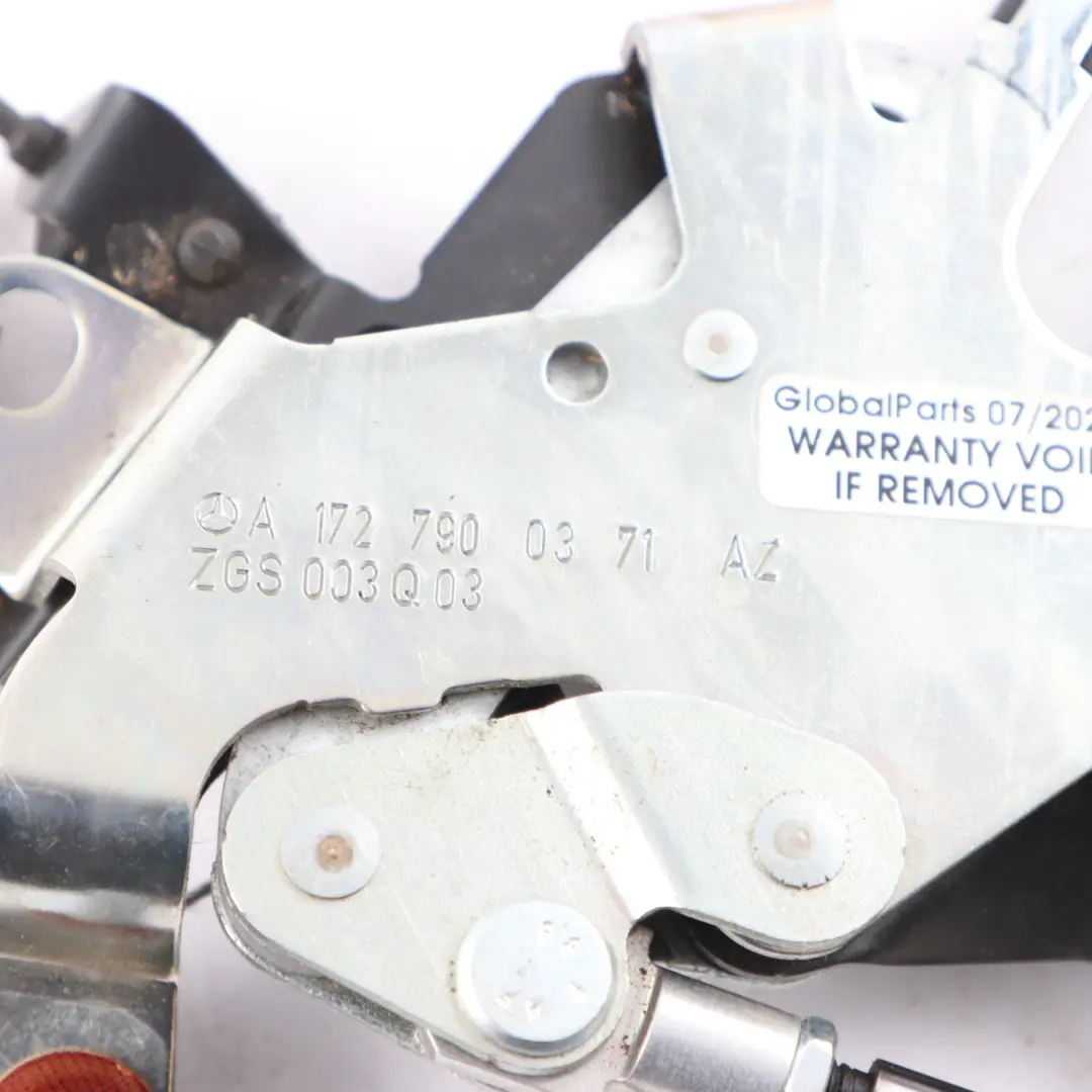 Zamek Rygiel Mechanizm Składanego Dachu Lewy Przód do Mercedes SLK R172 o numerze A1727900100 Mercedes SLK R172 Zamek Rygiel Mechanizm Składanego Dachu Lewy Przód - SKU A1727900100-1 - Numer Części A1727900100