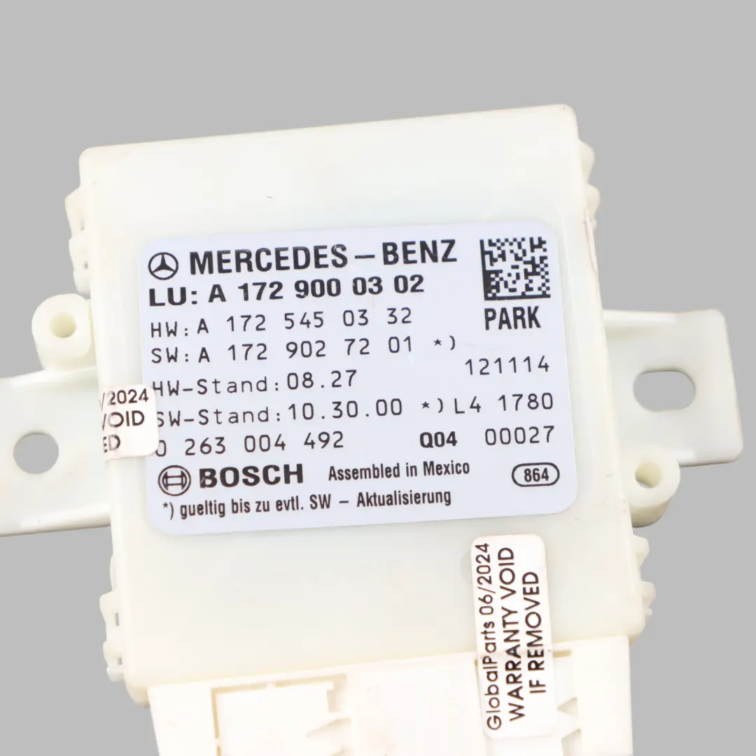 PDC Sensore distanza parcheggio Unità modulo controllo per Mercedes R172 con numero di parte A1729000302 Mercedes R172 PDC Sensore distanza parcheggio Unità modulo controllo - SKU A1729000302 - Numero di parte A1729000302