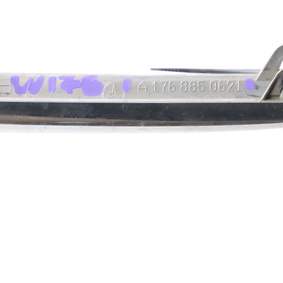 Front Bumper Grille Trim Panel Right O/S Chrom to Mercedes W176 with Part number A1768850621 Mercedes W176 Front Bumper Grille Trim Panel Right O/S Chrom - SKU A1768850621 - Part number A1768850621