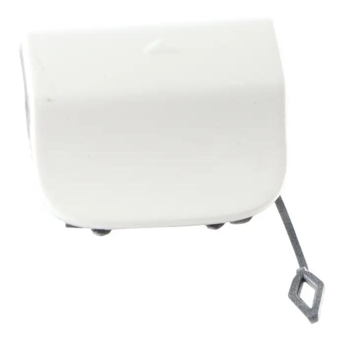 Bumper Towing Eye Hook Cover Calcite White 650 to Mercedes W176 Rear with Part number A1768852122 Mercedes W176 Rear Bumper Towing Eye Hook Cover Calcite White 650 - SKU A1768852122-CW - Part number A1768852122