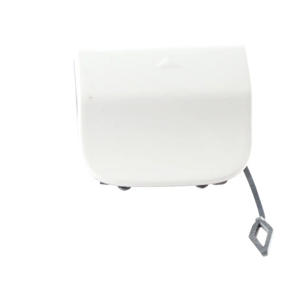 Bumper Towing Eye Hook Cover Calcite White 650 to Mercedes W176 Rear with Part number A1768852122 Mercedes W176 Rear Bumper Towing Eye Hook Cover Calcite White 650 - SKU A1768852122-CW - Part number A1768852122