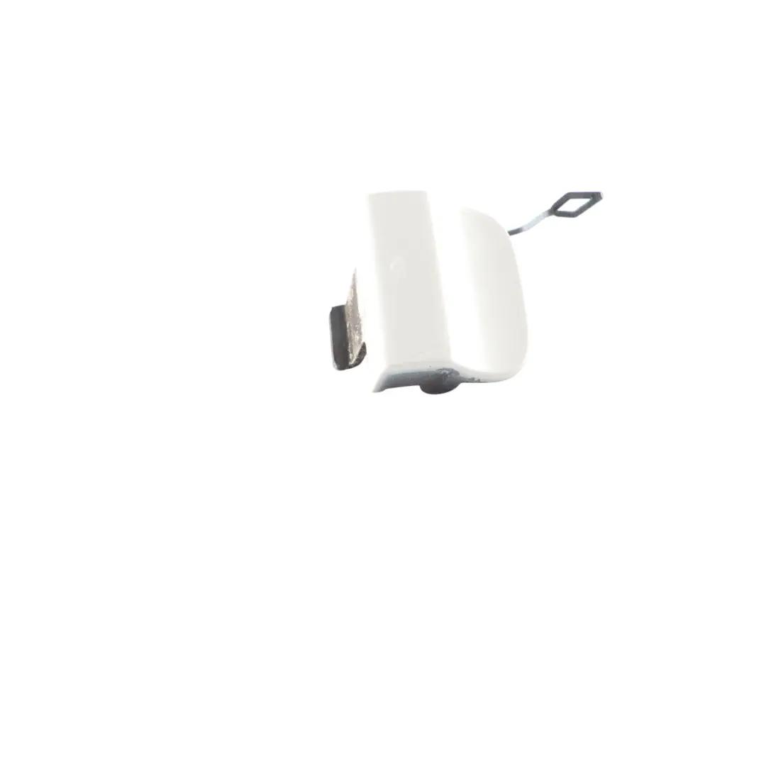 Mercedes W176 Rear Bumper Towing Eye Hook Cover Calcite White 650 - SKU A1768852122-CW - Part number A1768852122