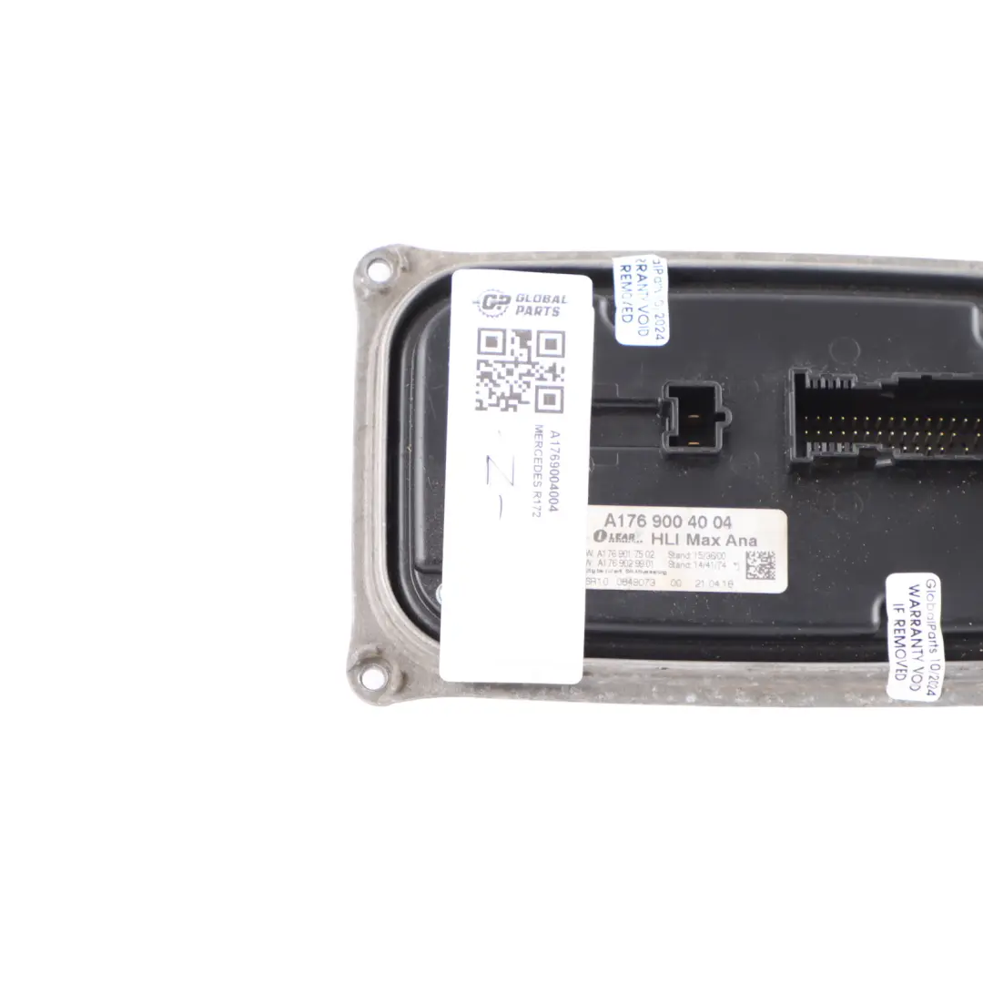 Headlight Module LED Ballast Control Unit to Mercedes R172 R231 with Part number A1769004004 Mercedes R172 R231 Headlight Module LED Ballast Control Unit - SKU A1769004004 - Part number A1769004004