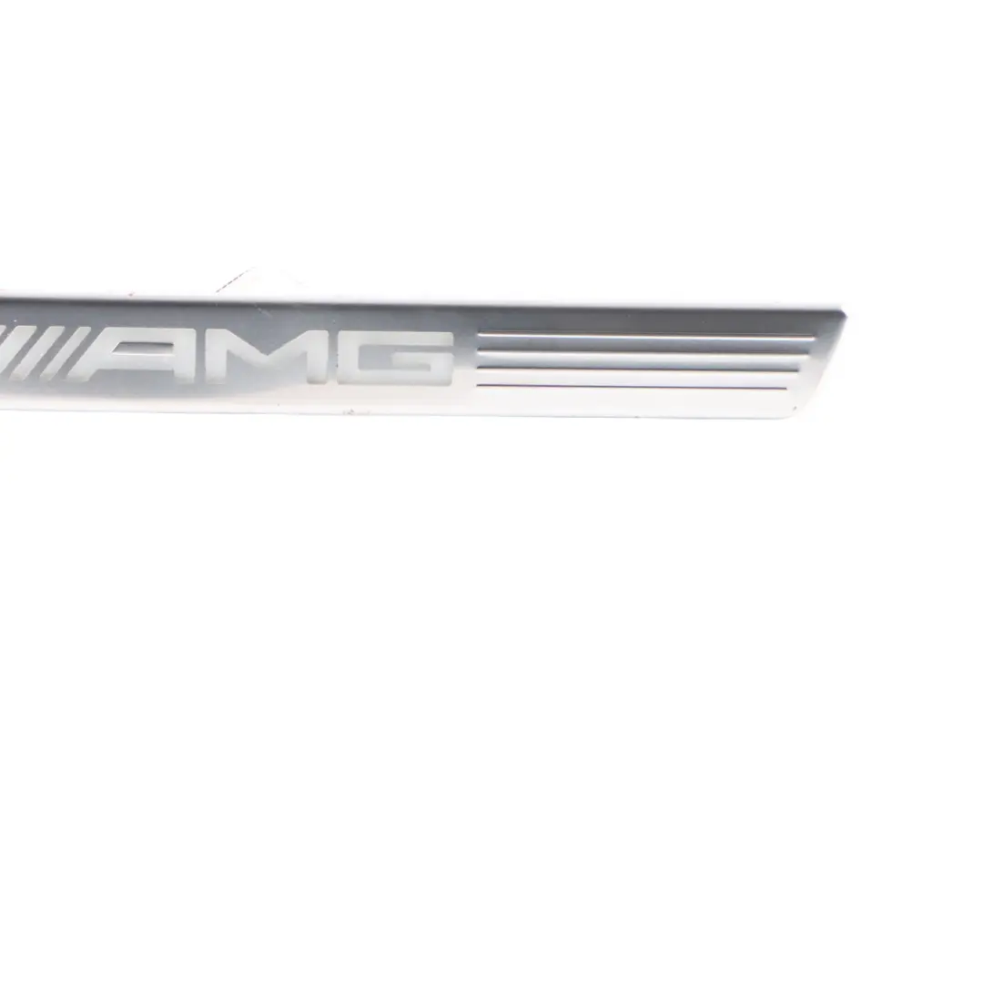 Front Illuminated Door Sill Scuff Strip Plate to Mercedes W177 AMG with Part number A1776808106 Mercedes W177 AMG Front Illuminated Door Sill Scuff Strip Plate - SKU A1776808106 - Part number A1776808106