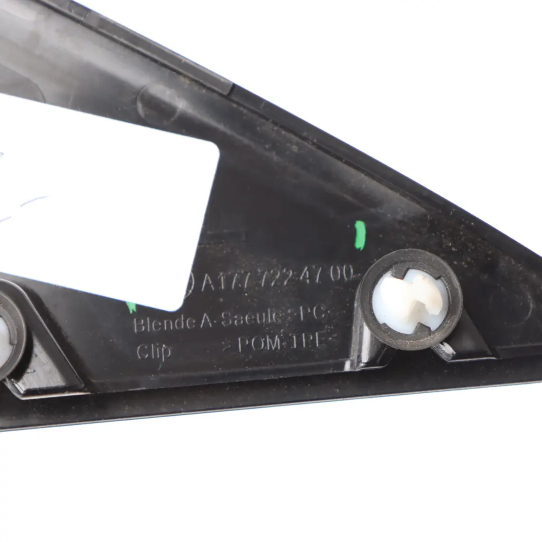 Spiegel Dreieck Trim Vorne Links Abdeckung Hochglanz für Mercedes W177 mit Teilenummer A1777224700 Mercedes W177 Spiegel Dreieck Trim Vorne Links Abdeckung Hochglanz - SKU A1777224700 - Teilenummer A1777224700