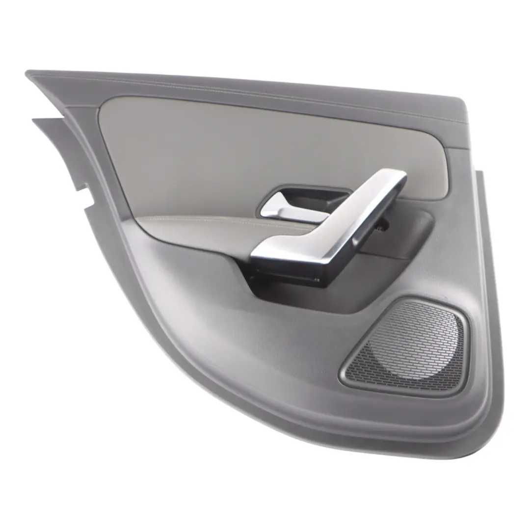 Door Card Left N/S Trim Panel Cover Leather Grey to Mercedes V177 Rear with Part number A1777303100 Mercedes V177 Rear Door Card Left N/S Trim Panel Cover Leather Grey - SKU A1777303100-3 - Part number A1777303100