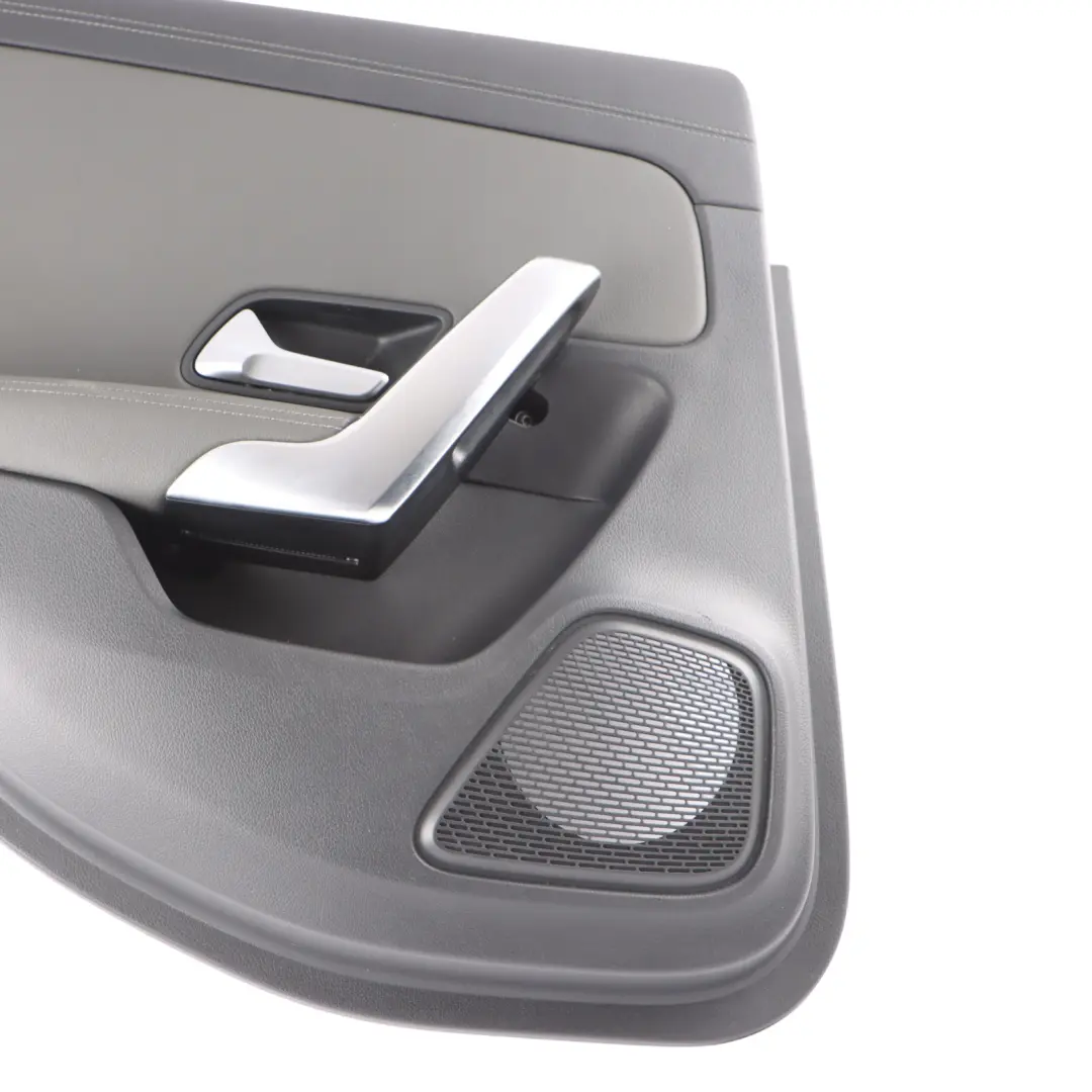 Door Card Left N/S Trim Panel Cover Leather Grey to Mercedes V177 Rear with Part number A1777303100 Mercedes V177 Rear Door Card Left N/S Trim Panel Cover Leather Grey - SKU A1777303100-3 - Part number A1777303100