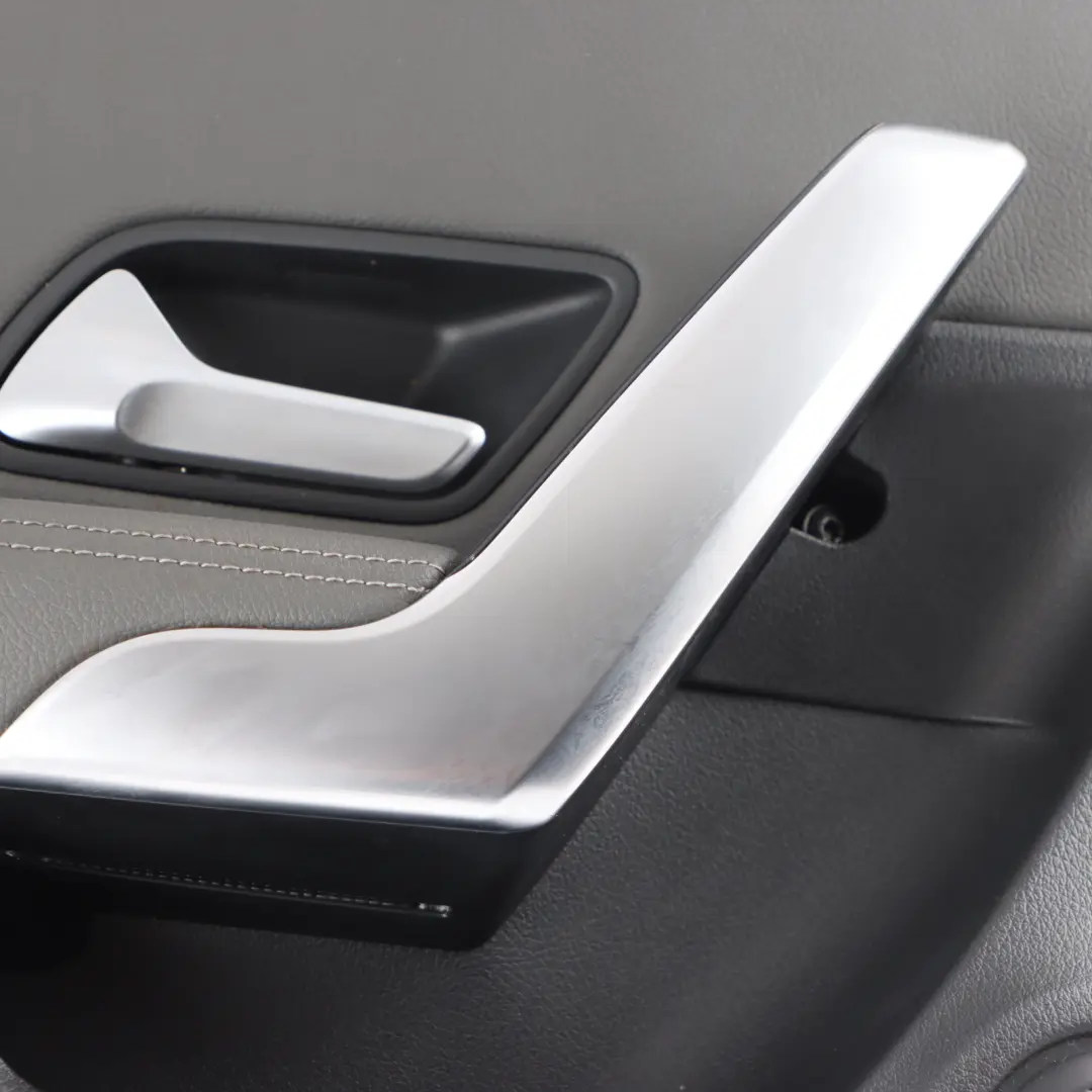 Door Card Left N/S Trim Panel Cover Leather Grey to Mercedes V177 Rear with Part number A1777303100 Mercedes V177 Rear Door Card Left N/S Trim Panel Cover Leather Grey - SKU A1777303100-3 - Part number A1777303100