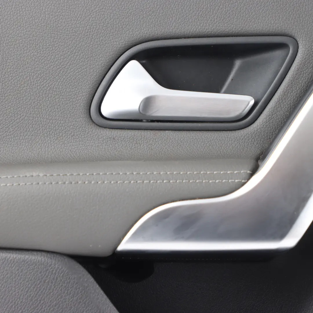 Door Card Left N/S Trim Panel Cover Leather Grey to Mercedes V177 Rear with Part number A1777303100 Mercedes V177 Rear Door Card Left N/S Trim Panel Cover Leather Grey - SKU A1777303100-3 - Part number A1777303100