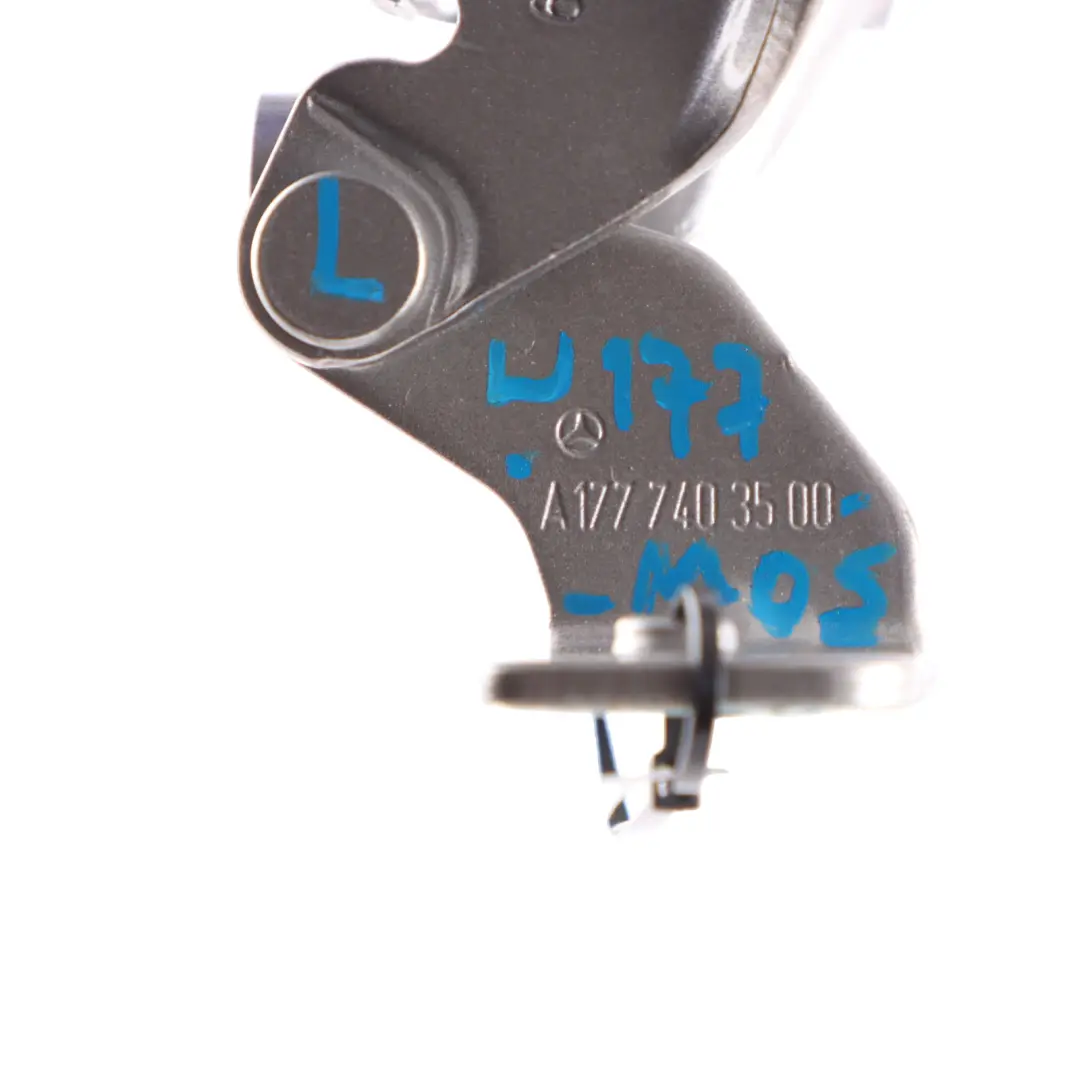 Trunk Tailgate Hinge Left N/S Mojave Silver 859 to Mercedes W177 with Part number A1777403500 Mercedes W177 Trunk Tailgate Hinge Left N/S Mojave Silver 859 - SKU A1777403500-MOS - Part number A1777403500